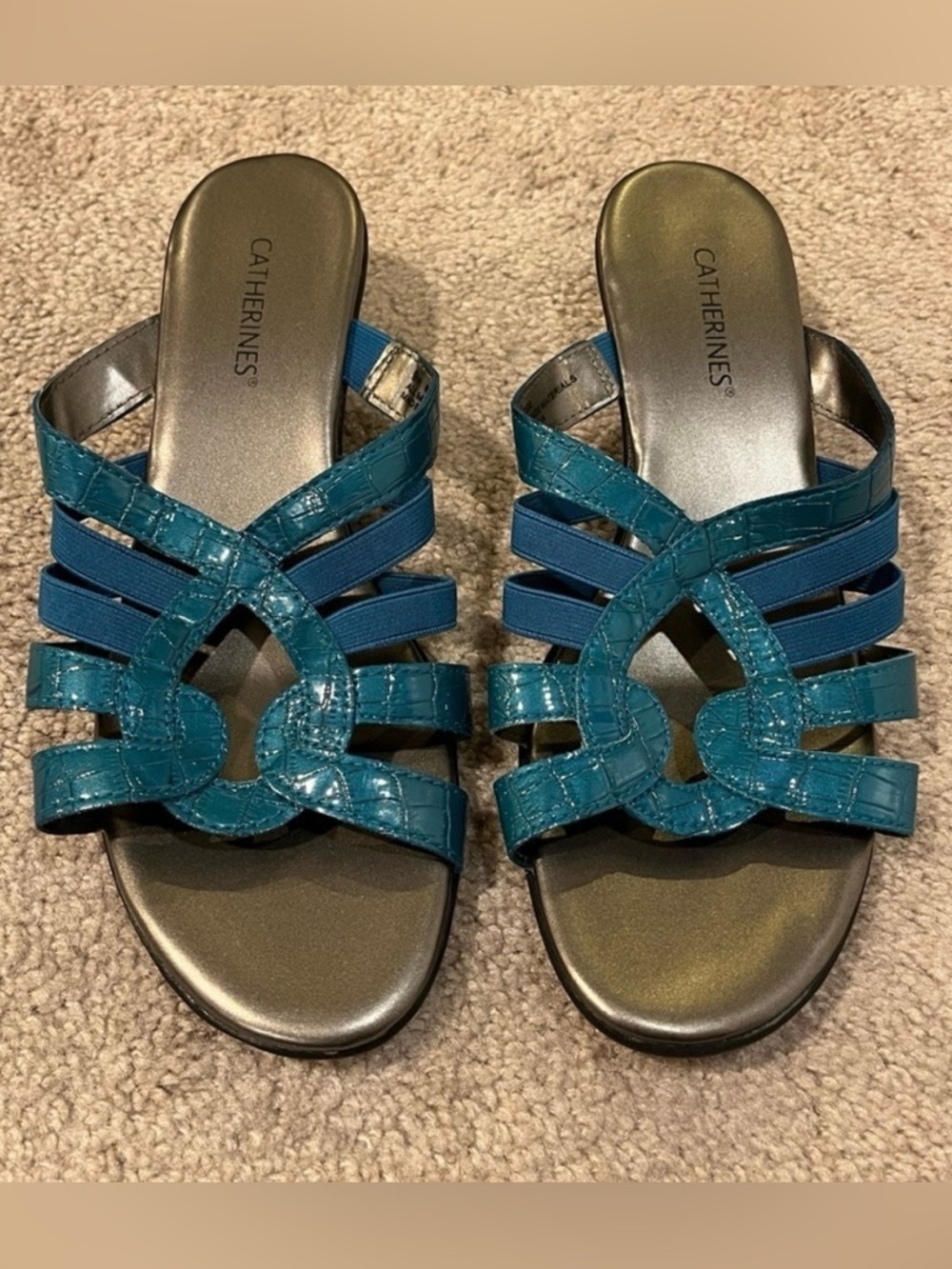Catherines Wide Width Heeled Sandals